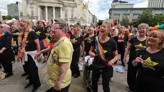 Rock Choir @ Leeds Pride 2024 - Shake A Tail Feather