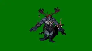 Horror dance green screen