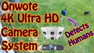 #Onwote 4K Ultra HD 8 MP Security Camera and NVR Kit Review POE Security Cameras W\ Human Detection