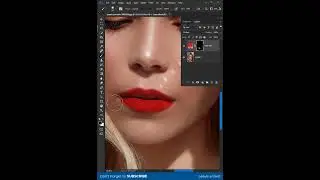 Create Highly Realistic Lipstick in Photoshop! #shorts