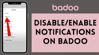 How to Disable/Enable Notification on Badoo (2024) | Badoo Tutorial