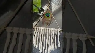 DIY home decor 🦚✨wall hanging diy #homedecor #wallhangingideas #walldecor