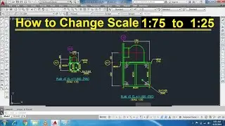 How to Change Scale 1:75 to 1:25 in AutoCad II Hindi-Urdu