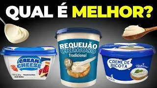 REQUEIJÃO, CREAM CHEESE ou CREME DE RICOTA: QUAL É MAIS SAUDÁVEL?