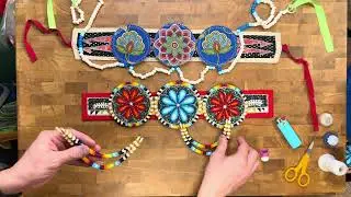 Sewing my beadwork! PART 3 #beads #craft #art #foryoupage #fyp #ytvideo #subscribe #follow #2025