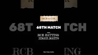 Bengaluru vs Chennai Highlights||68 Match Highlights||#cskvsrcb #shorts #ytshorts #rkdvideoeditor