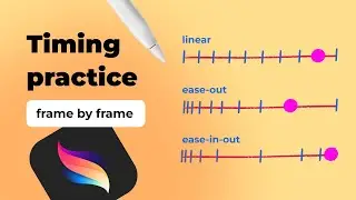 The Three basic Speed Types. Frame-by-frame lesson with practice in Procreate dreams
