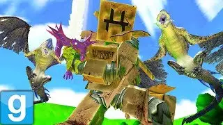 THE CARDBOARD KNIGHT SLAYS A DRAGON?! | Gmod Sandbox Fun (SAVING THE PRINCESS)