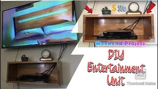 How to make a wall mounted ENTERTAINMENT UNIT!!