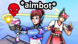 This CHEATING Dva Doesn't Need To See The Enemy To Win In Overwatch