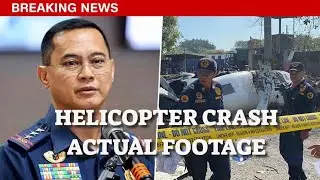 Actual Footage | PNP Chief bumagsak ang sinasakyang Helicopter