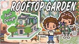 FULL DESIGN 🪴 ROOFTOP GARDEN 📚🌸🤩 TOCA BOCA WORLD 🌍