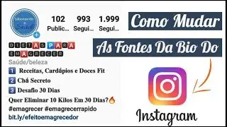 Fontes Para Instagram: Como Mudar as Fontes Da Bio Do Instagram Rápido, Fácil e Grátis (2019)