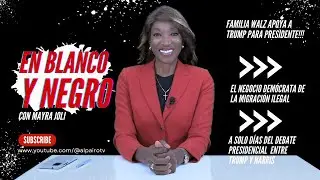 EN BLANCO Y NEGRO. Familia Walz apoya a Trump previo al debate presidencial!!!