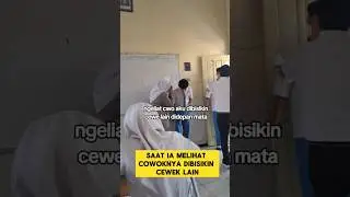 pacar cemburu ketika cowok nya di bisikin cewek lain didepan matanya ‼️‼️ 