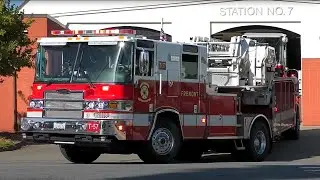 Fremont Fire Dept. Truck 57 Responding
