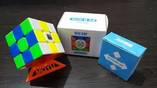 Moyu mfjs rs3m2020 3x3 rubiks cube unboxing+first views