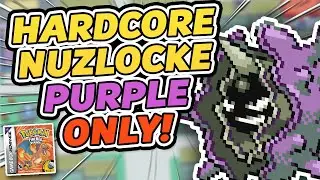 CAN I BEAT A POKÉMON FIRERED HARDCORE NUZLOCKE WITH ONLY PURPLE POKÉMON? (Pokémon Challenge)