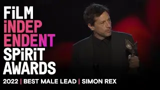 SIMON REX wins BEST MALE LEAD at the 2022 Spirit Awards.