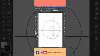 Letter Q logo design in Adobe illustrator #illustrator #logo #shorts