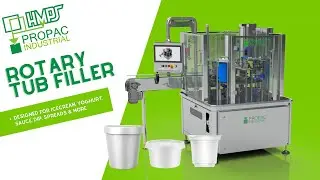 HMPS Propac - Rotary Tub Filler - Yoghurt, Ice Cream, Sauce, Dip, Spread Filling and Packaging