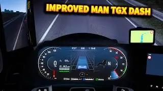 MAN TGX 2020 Improved Dashboard v1.5 Mod For ETS2 1.47 | ETS2 1.47 MODS