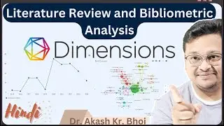 Systematic Literature Review using Dimensions Ai || Bibliometric Analysis and Visualization || Hindi