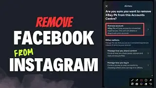How To Remove Facebook Account From Instagram | Facebook Ko Instagram Sy Kaise Remove Krain?