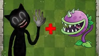 Cartoon Cat + Chomper Fusion - Plants vs Zombies Animation