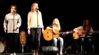 Black horse and the cherry tree cover