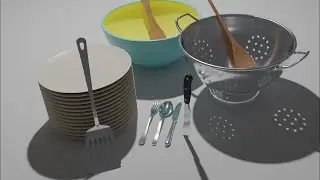 Modeling a Knife and Spatulas - Kitchen Things Pt. 3