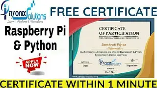 Raspberry Pi and Python Certificate - ITRONIX SOLUTIONS | Free Certificate