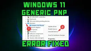 Ultimate Troubleshooting Guide How to Fix Generic PnP Monitor Error on Windows 11