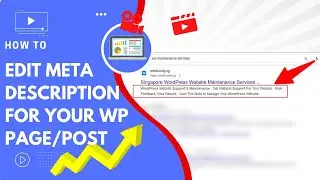 Edit meta description in WordPress page or post (for Divi / Elementor / Gutenberg)