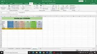 Ejercicio Consolidar y Escenarios Excel
