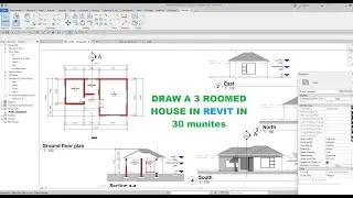 House plan tutorial in Revit for beginners.