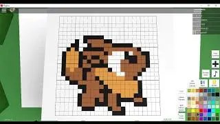 Roblox Pixel Art [] Eevee speed draw