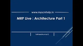 📢SAP S4 Hana : MRP Live Architecture
