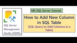 Add New Column in SQL Server Table [SQL Query | Add New Column]