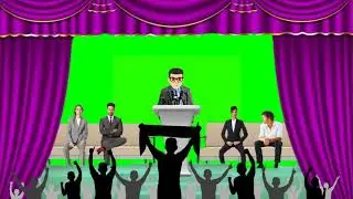 Stage Green Screen Effect, Business Meeting green screen,Conference Meeting green screen,