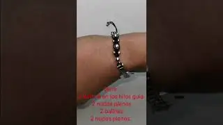 Pulsera macrame Rock fácil. Macrame bracelet. #bracelet #pulseras
