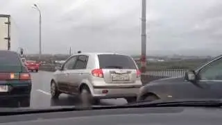 Пробка на мызинском мосту