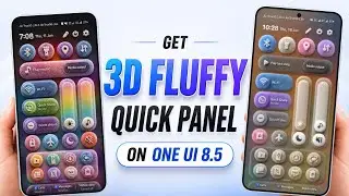 Turn One UI 8.5 Quick Panel Into 3D FLUFFY Fur 🔥 Unlimited Desgin | Any Samsung
