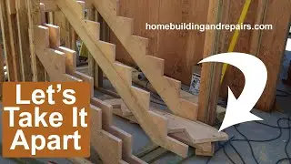 How To Demolition Most Stairways That Use Notched Stringers - Basic Instructions And Safety Tips