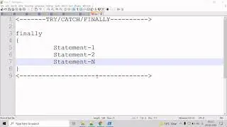 PowerShell: Finally Keyword