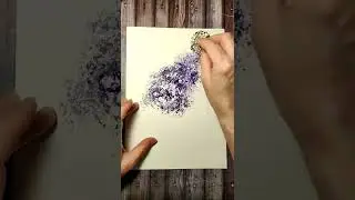 Painting lilacs with foil