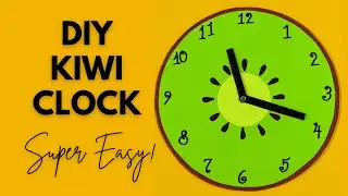 DIY Clock for School Project | Clock Making Ideas | How to Make Clock from Cardboard (Fast & Easy!)