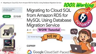 Migrating to Cloud SQL from Amazon RDS for MySQL Using Database Migration Service 