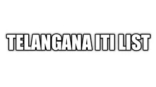 how to check TS iti list || Telangana govt iti list || TS iti admissions