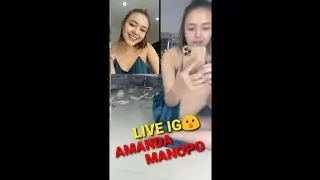 AMANDA MANOPO live IG || gk sadar itunya kelihatan #onlyfans